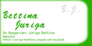 bettina juriga business card